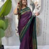 Grape Purple Zip & Go Gown Saree