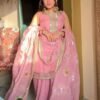 Pink Occasion Wear Sharara Set