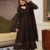 Elegant Black Embroidered Georgette Suit Set with Dupatta