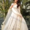 Luxurious White Gown with Sequence Work & Dupatta