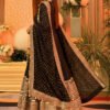 Black Bollywood-Style Embroidered Anarkali Set