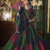 Multi Color Thread Mirror Embellished Maslin Cotton Lehenga Set