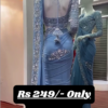 Mesmerizing Sky Blue Embroidered Saree – A Blend of Grace and Glamour