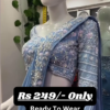 Mesmerizing Sky Blue Embroidered Saree – A Blend of Grace and Glamour