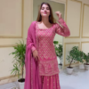 Elegant Pink Ethnic Ensemble – A Perfect Blend of Tradition and Style