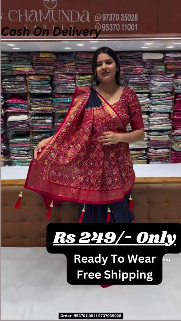 Exquisite Pure Silk Banarasi Patola Saree – A Timeless Masterpiece of Tradition and Luxury