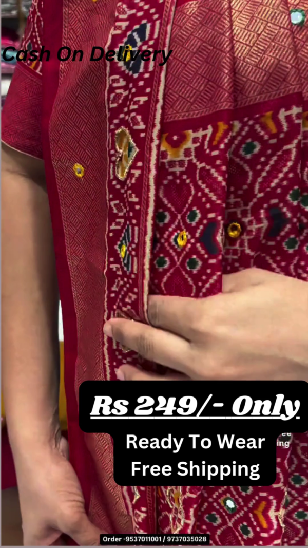 Exquisite Pure Silk Banarasi Patola Saree – A Timeless Masterpiece of Tradition and Luxury