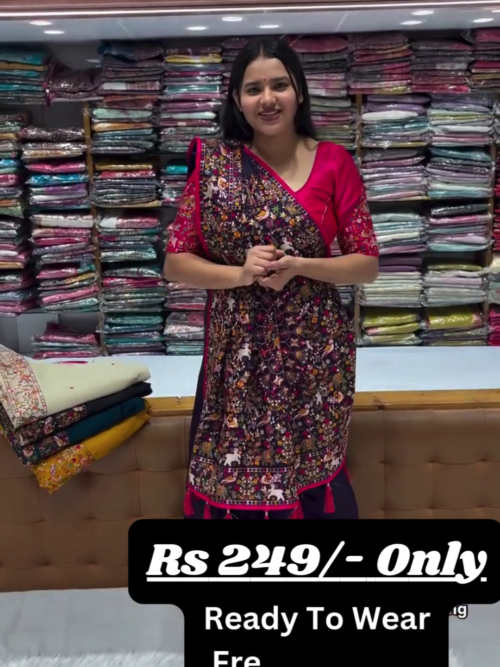 Elegant Patola Printed Silk Saree – A Fusion of Tradition and Contemporary Charm