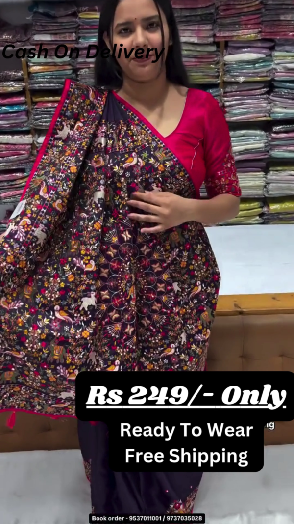 Elegant Patola Printed Silk Saree – A Fusion of Tradition and Contemporary Charm