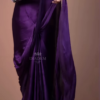 Purple Silk Zari Embroidered Saree Set – A Regal Ensemble of Tradition and Luxury
