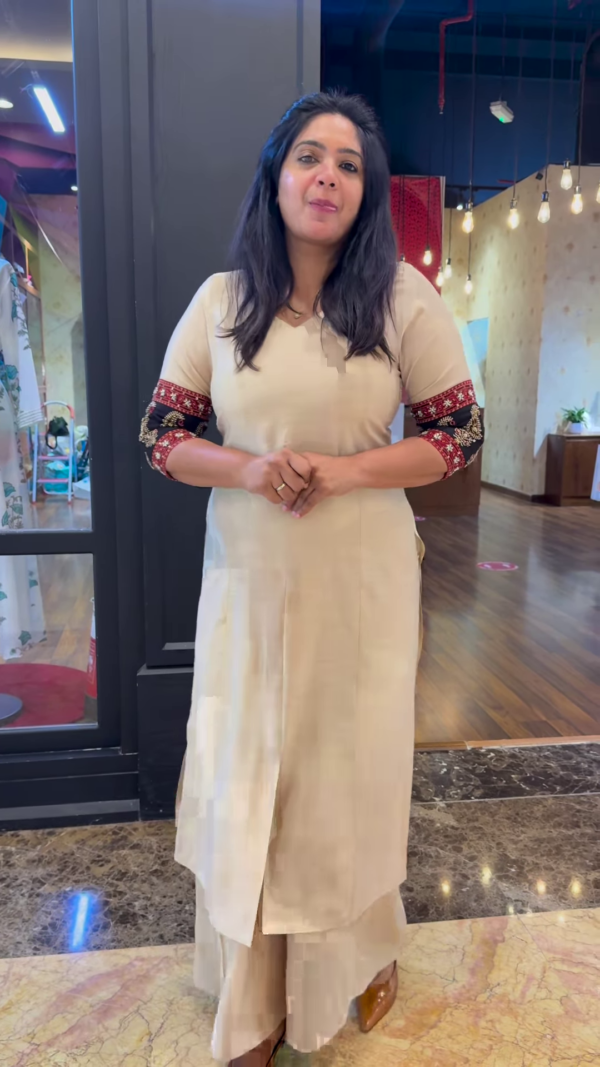 Beautiful South Cotton Embroidery Kurta with Pant – A Perfect Blend of Comfort and Traditional Elegance