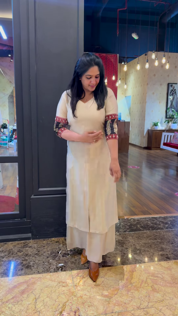 Beautiful South Cotton Embroidery Kurta with Pant – A Perfect Blend of Comfort and Traditional Elegance