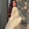 Women's Golden Anarkali Suit with Dupatta Festive Ethnic Wear