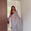 Pink Sequin Saree – Glam Wedding Party Look ✨