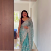 Pink Sequin Saree – Glam Wedding Party Look ✨