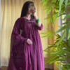 Hot Pink Anarkali Kurta Set