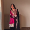 Golden Embroidered Kaftan Dress