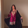 Golden Embroidered Kaftan Dress