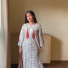 Sky Blue Floral Printed Lounge Kurta Set