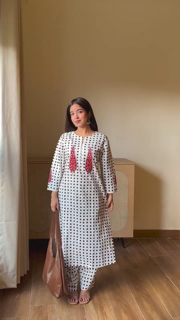 Sky Blue Floral Printed Lounge Kurta Set