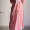 Purple Sleeveless Embroidered Kurta Set