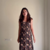 Blue Printed Strap Kurta Set