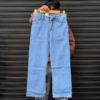 Light Blue Wide Leg Denim Jeans